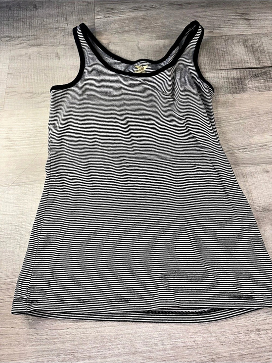 Jaded Glory Tops - Jaded Glory Striped Tank Top in Black & White Size Large Like New